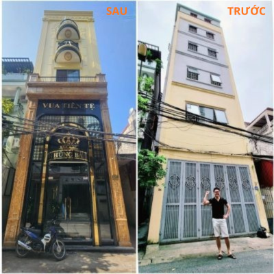 Căn nhà trước và sau khi cải tạo