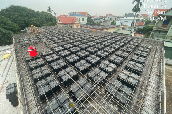 Công nghệ sàn hộp nhựa rỗng Ubot vượt nhịp lớn không dầm.