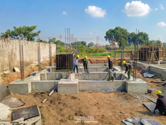 Hình ảnh cấu tạo và kỹ thuật thi công móng đơn móng cốc cho nhà dân dụng.